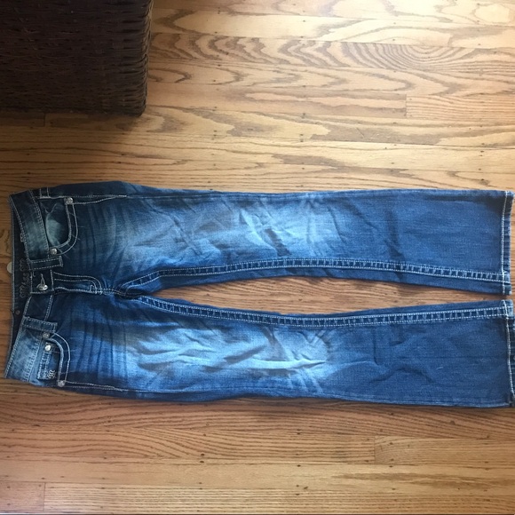 Miss Me Bling Flower Pocket Jeans Size 25 - Picture 3 of 8